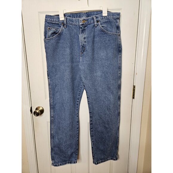 WRANGLER PREMIUM DENIM REGULAR FIT JEANS  100% Cotton Men's Size 38x30 - Picture 1 of 7